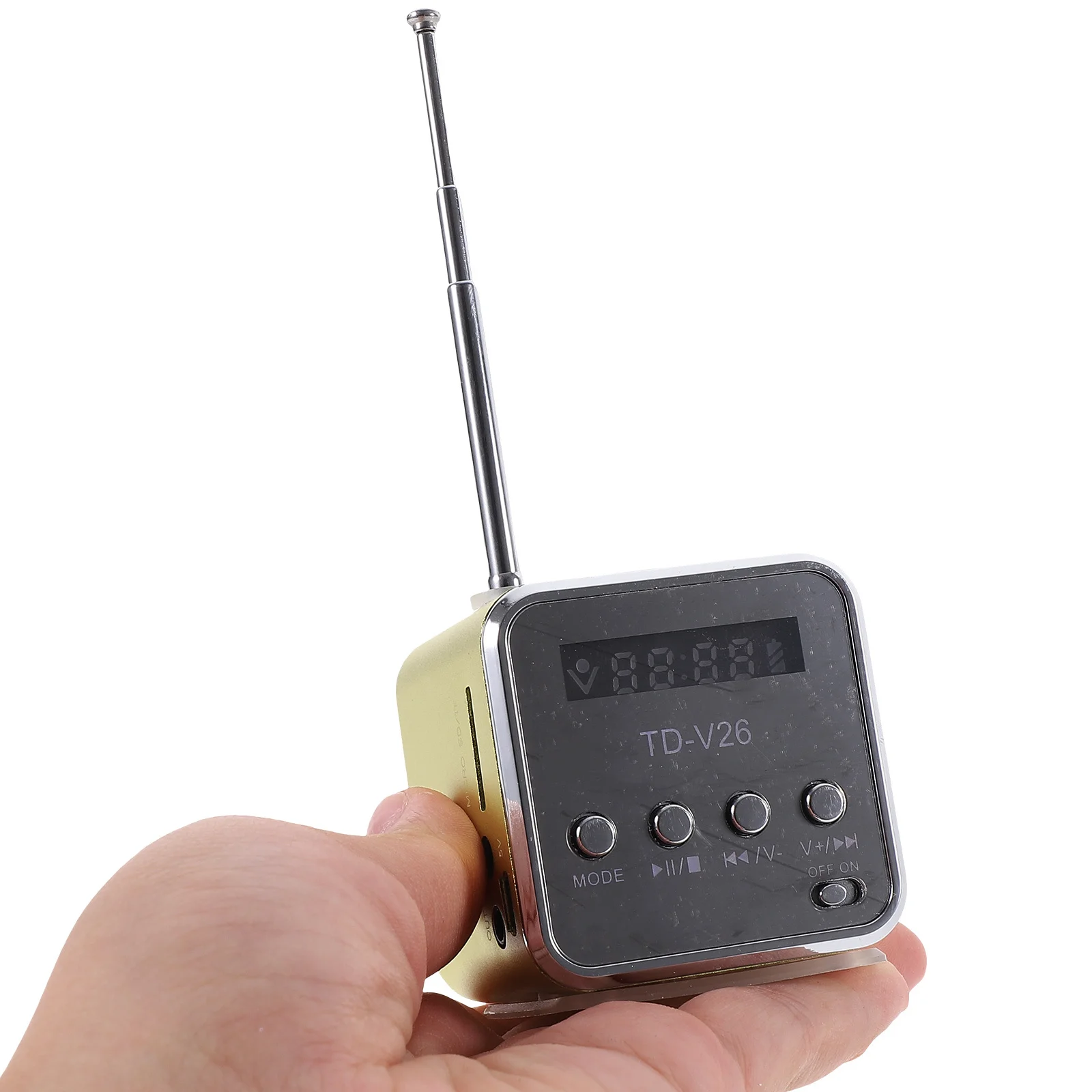 

1Set Portable Wireless Speaker Compact Mini Retro Radio Style Rechargeable Outdoor Travel Desktop Speaker Bass Music