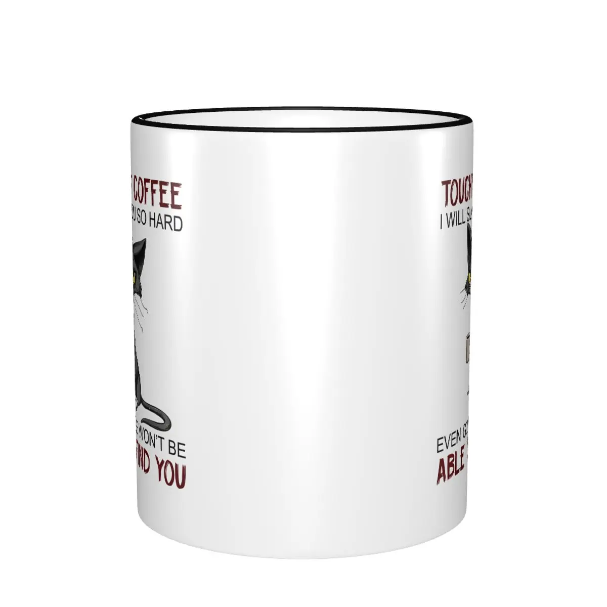 Kawaii Touch My Coffee I Will Slap You So Hard Coffee Cup Room Funny Cat Meme Mugs 2