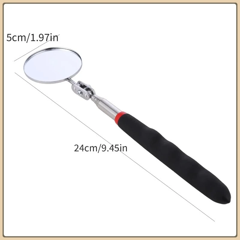360 ° مرآة التفتيش LED ضوء تصغير المرايا تمديد أدوات ميكانيكي مرآة التفتيش مقبض تلسكوبي أدوات إصلاح #6