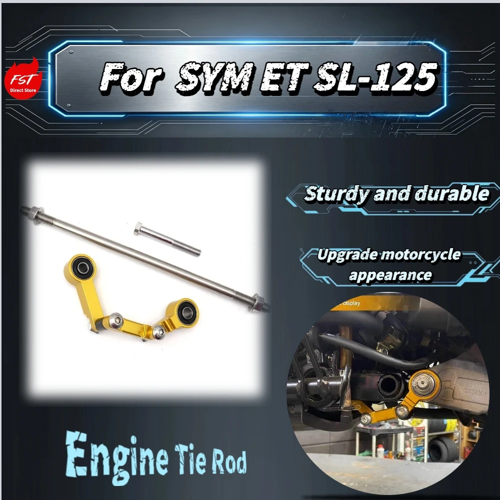 Stabilisateur de moteur robuste pour SYM JET SL‑125, tige de direction, améliore la stabilité en virage, accessoires modifiés