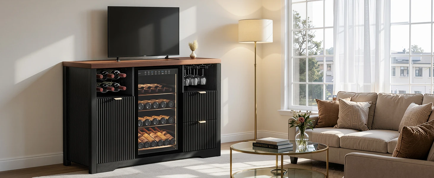 Bar cabinet as TV Stand
