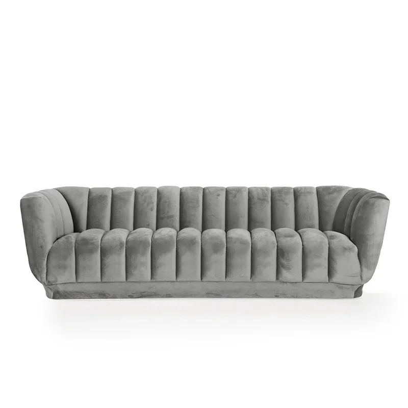 Fabric single sofa Nordic living room hotel lobby triple sofa