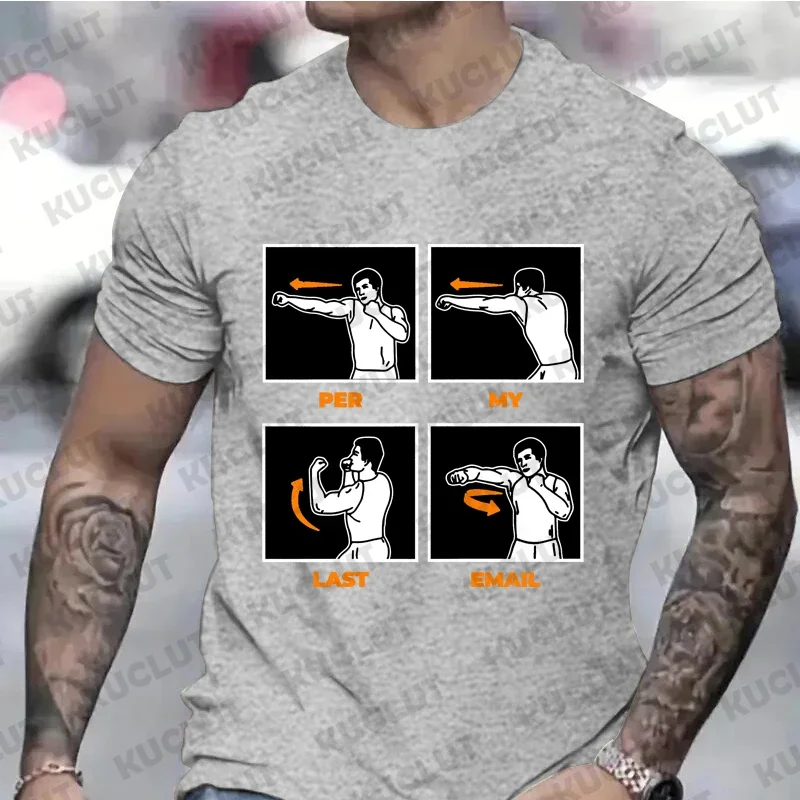 T-shirts for Men Per My Last Email Funny T-Shirt Office Job Sarcastic Jokes Workers Top Friends Family T Shirts Oworker Clothing