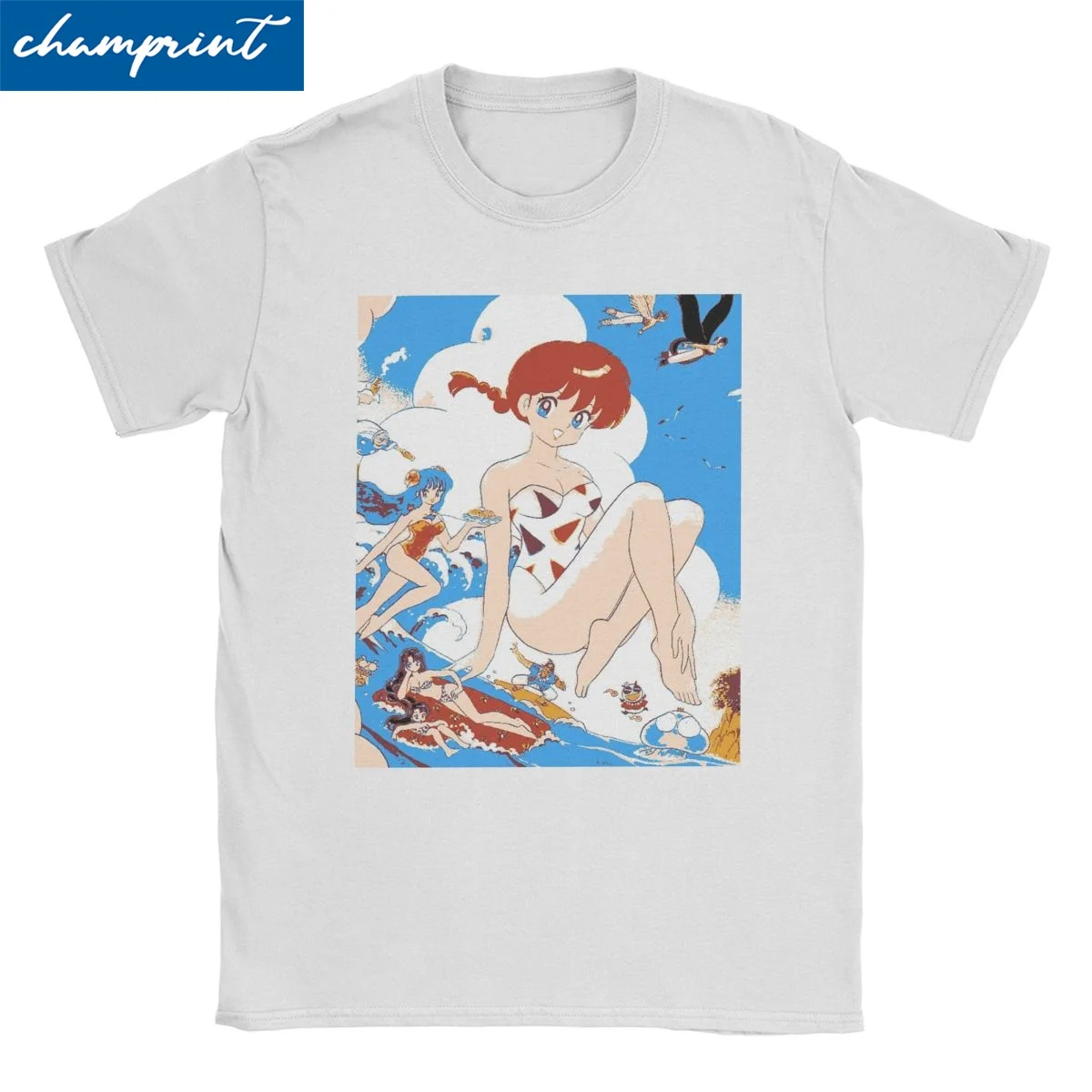 Men Women T-Shirt Japanese Comedy Anime Humor 100% Cotton Tee Shirt Short Sleeve Ranma 1/2 T Shirts Round Neck Clothes New