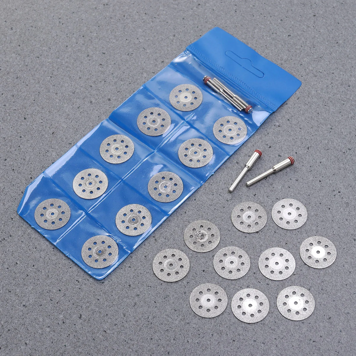 20pcs Diamond Cutting Discs 22mm Mandrel Grinding Wheels Rotary Tools Ideal for Gemstones Metal Glass for Rotary