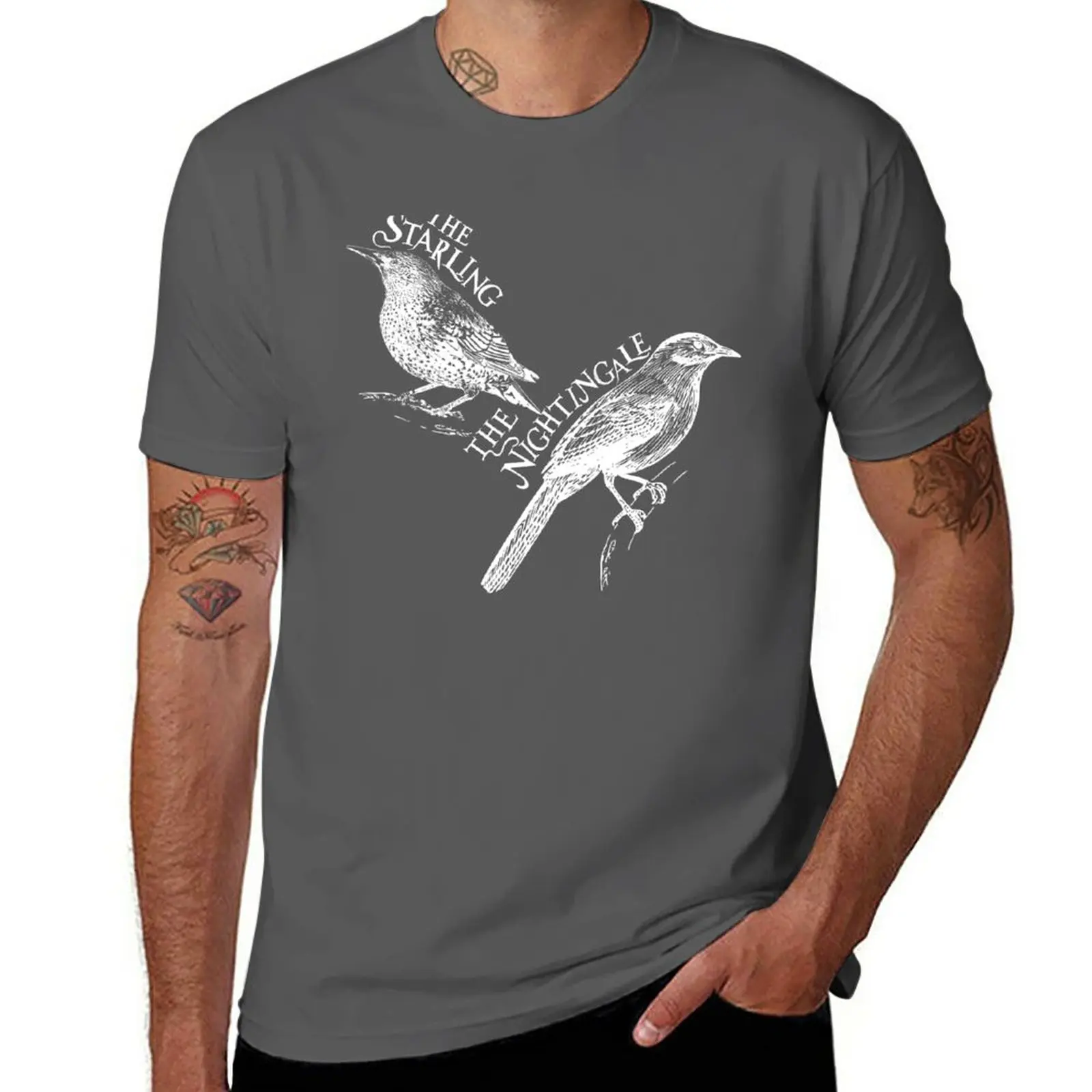 Nightingale and Starling T-Shirt aesthetic clothes vintage plain t shirts for men graphic