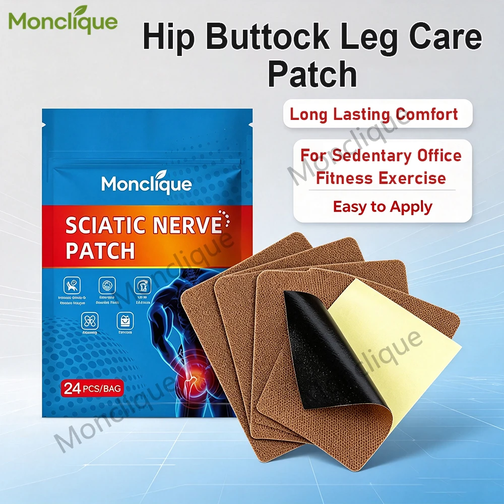 24/48PCS Sciatic Nerve Massage Care Patch Hip Care Pad  Improve Sagging Shaping Sexy Body Care for Women