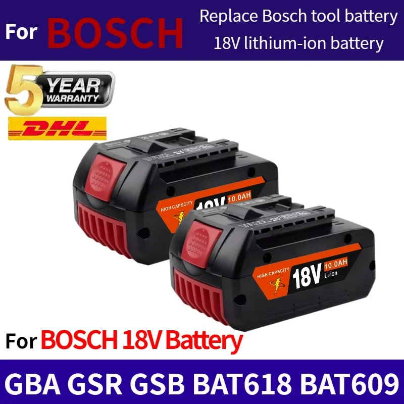 

New BOSCH 18V Battery✅Accessories Screwdriver Battery Suitable for BAT609 BAT609G BAT618BAT618GBAT614 12.0Ah + Charger