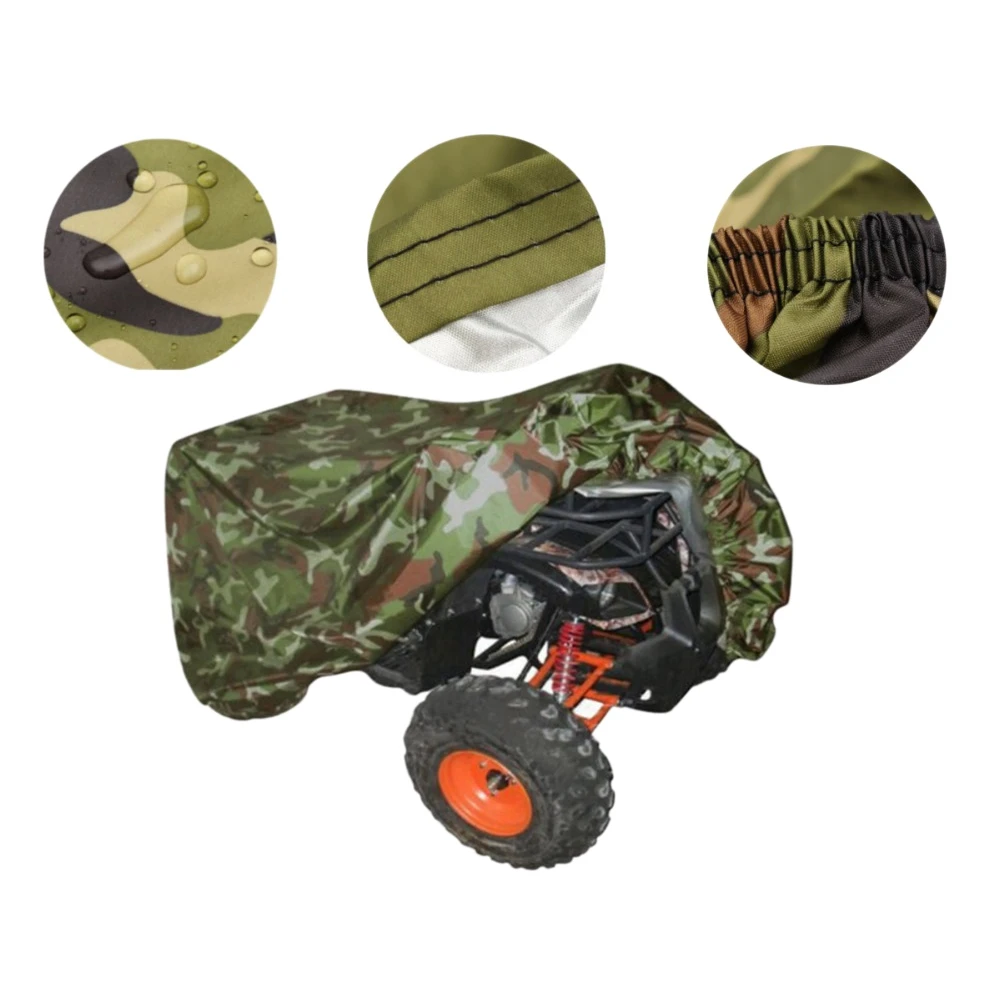 Atv Motorcycle Camouflage Dust Cover Sun Protection Waterproof Protective Cover Car Clothing XXL