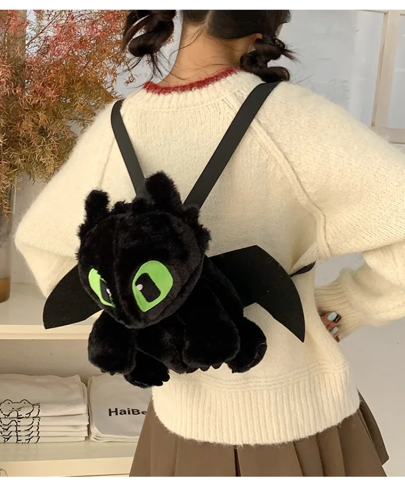 Mochila de Peluche de Dibujos Animados de Chimuelo, Mochila de Moda Personalizada, Regalo Kawaii para Niños