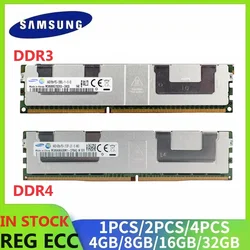Samsung Server RAM Memoria REG ECC RAM DDR3 Unterstützung X79 LGA 2011 Motherboard DDR4 Unterstützung X99 Motherboard 8 GB 16 GB 32 GB Speicher