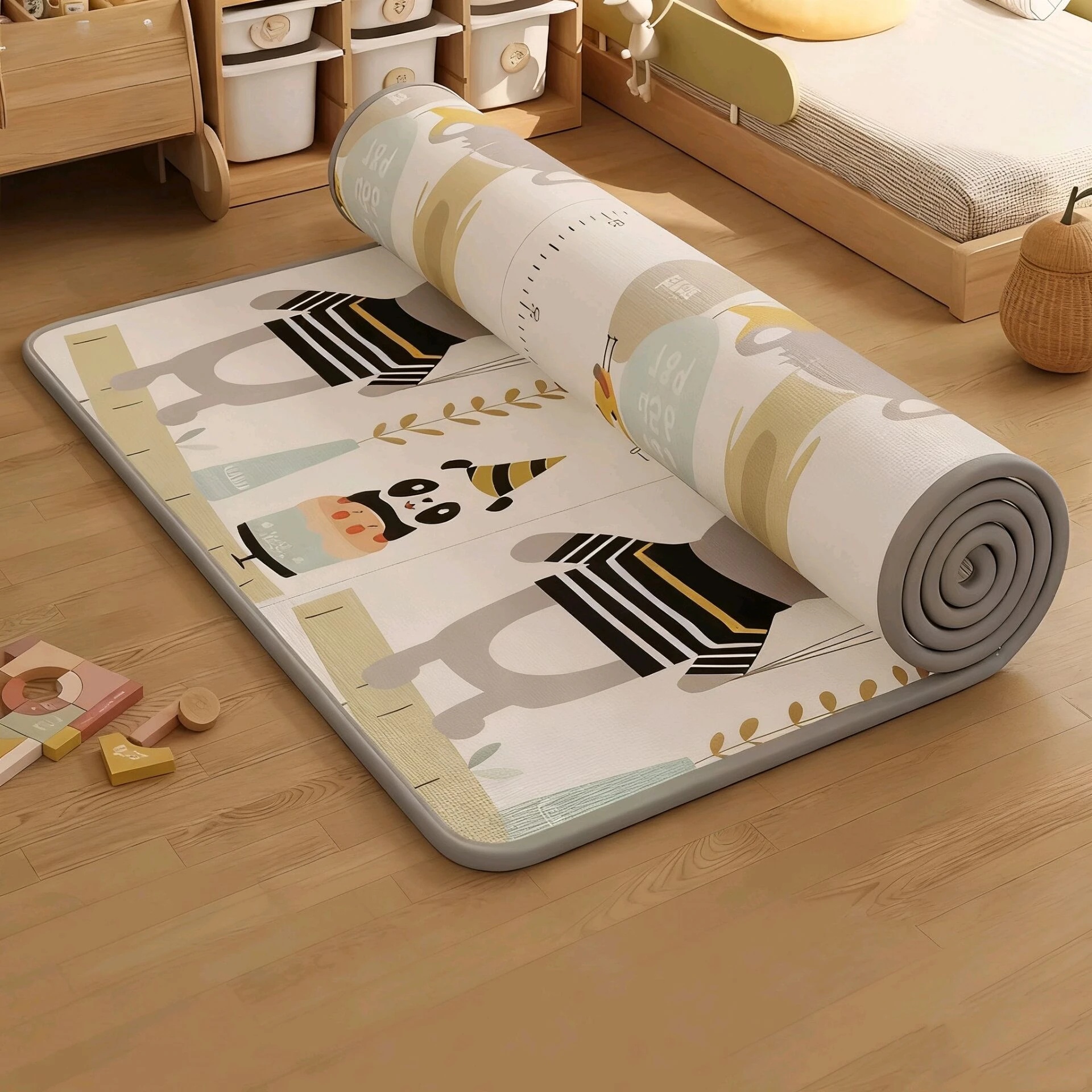 Non-toxic Thick 1CM EPE Baby Activity Gym Baby Crawling Play Mats Carpet Baby Game Mat for Children's Safety Rug Folding Sending