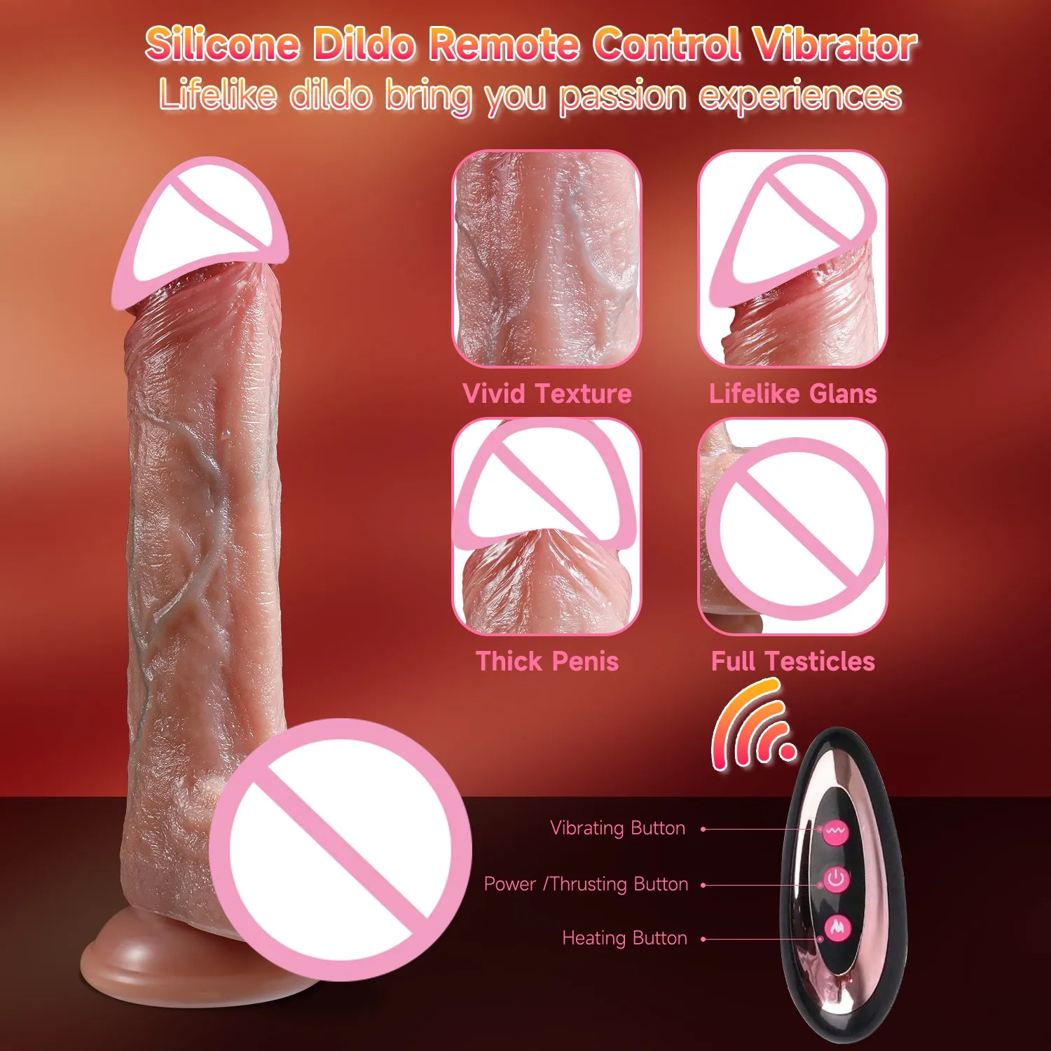Gode vibrateur réaliste, pénis télescopique, télécommande, masturbateur pour femmes, jouets sexuels pour adultes, masseur de point G féminin