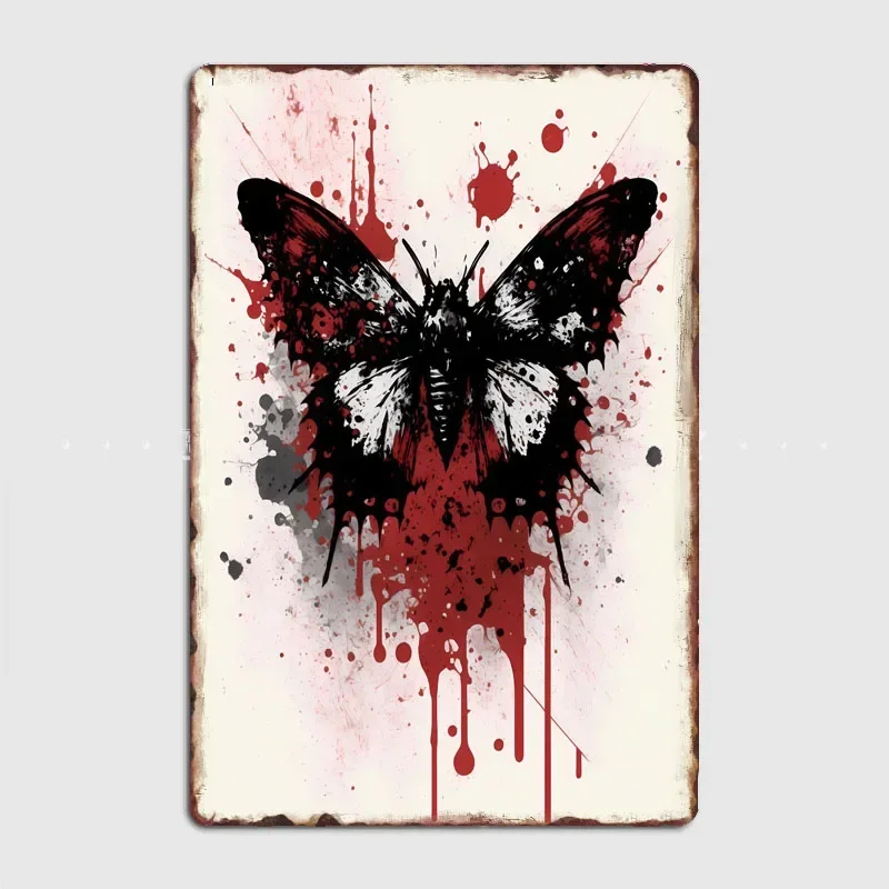 Moth Ink Painting  Painting Artistic Wall Decor with Characters and Scenery for Home and Bar