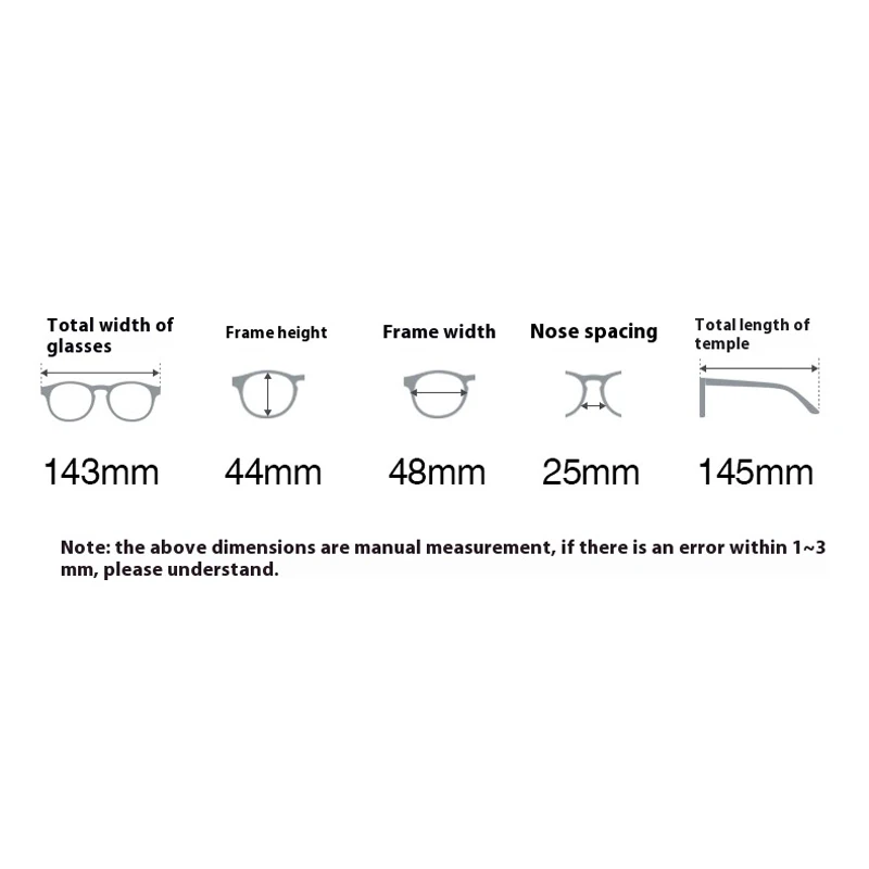نظارات طبية مستديرة عالية من اليابان نظارات منحوتة من سبائك التيتانيوم لقصر النظر والقراءة وإطار نظارات متعدد البؤر