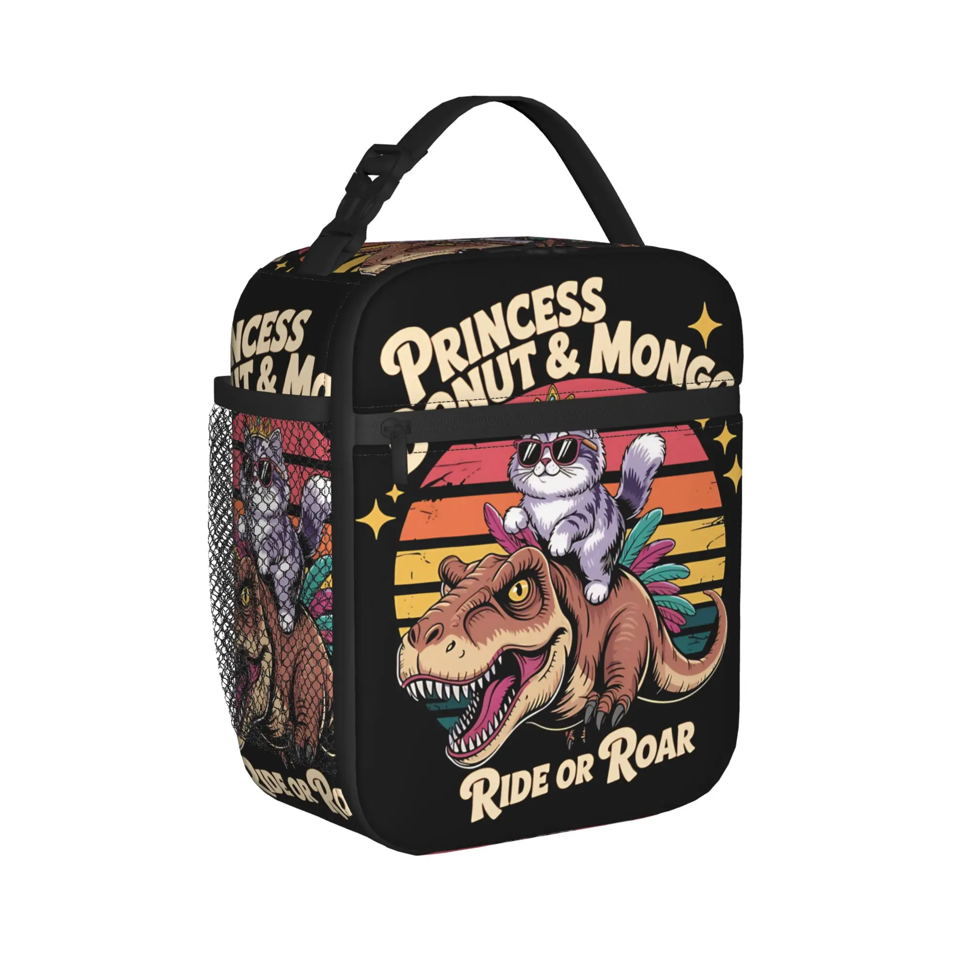 Dungeon Crawler Carl Lunch Bag Princess Donut Lunch Box For Girls Travel Portable Cooler Bag Waterproof Thermal Tote Handbags