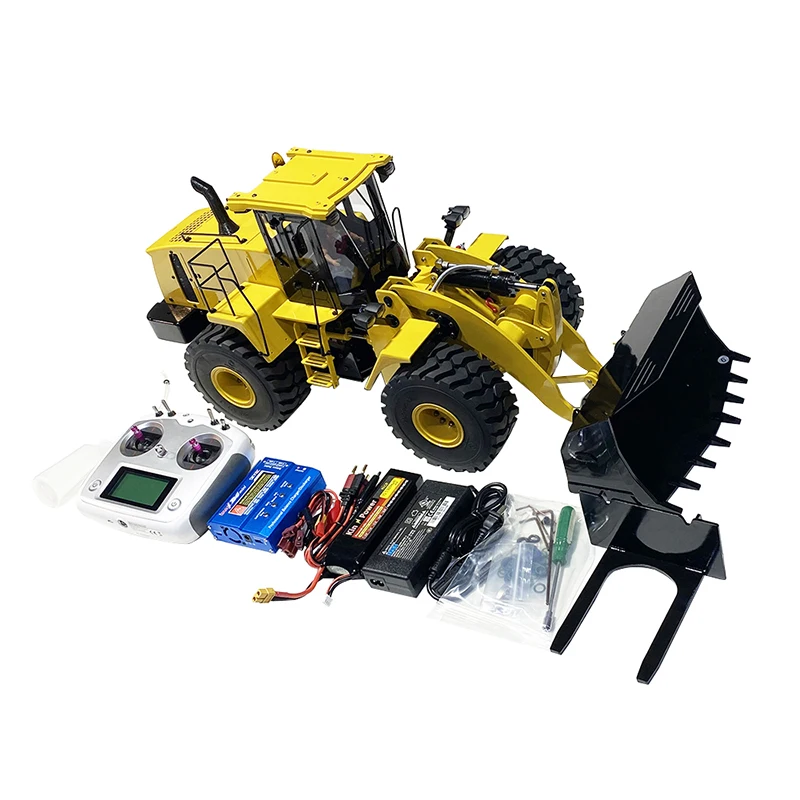 1/14 RC ładowarka kołowa hydrauliczna Model 980L RTR samochód Rock clawler zdalnie sterowany spychacz inżynieria ładowarka kołowa Model nowy rok