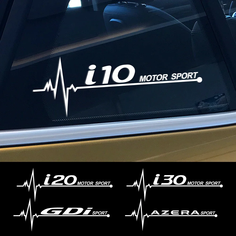 ملصقات نافذة السيارة الجانبية ملصق البرق ملحقات ضبط السيارات لشركة Hyundai i40 i30 i10 i20 IX35 IX20 Solaris Azera Santafe GDi