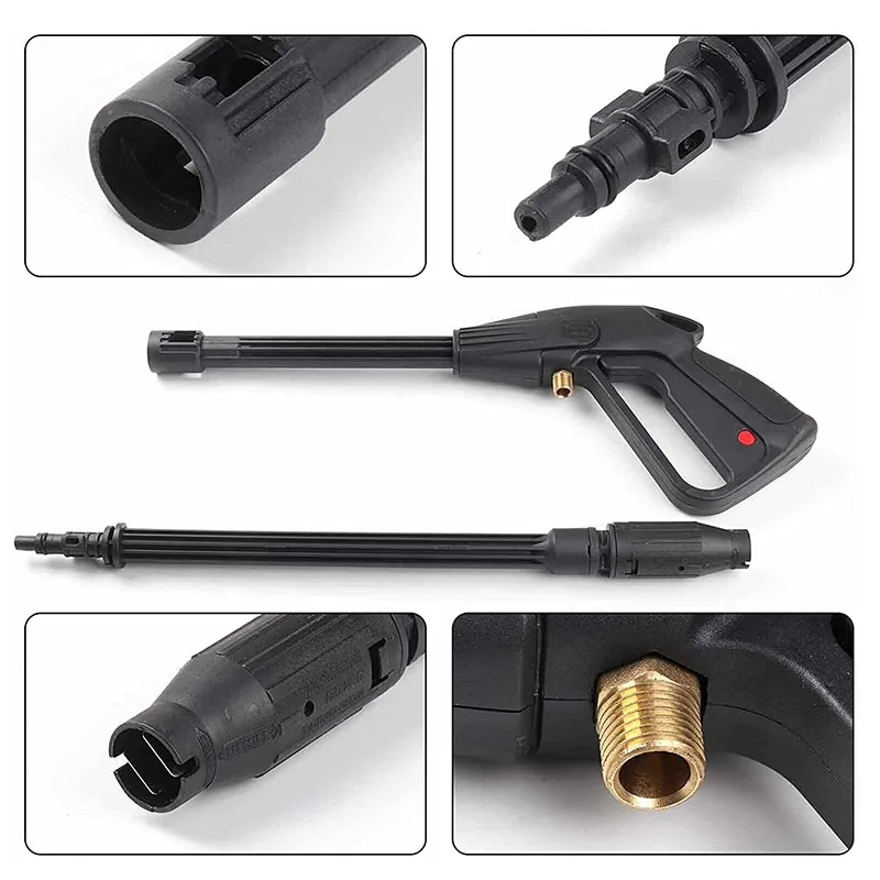 High Pressure Washer Spray Gun Jet Lance Nozzle Car Clean Washer Jet Water Gun Spear Wand for Lavor Bauker Vax Craftsman Generac