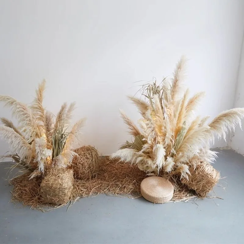 Simulation reed simulation flower clothing store window floor-to-ceiling ornaments, beautiful landscaping landscape decoration