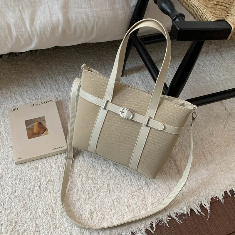 2025 Spacious Work Tote for Women, Soft Leather Multi-functional Crossbody Bag, Elegant Shoulder Purse for Office Commute