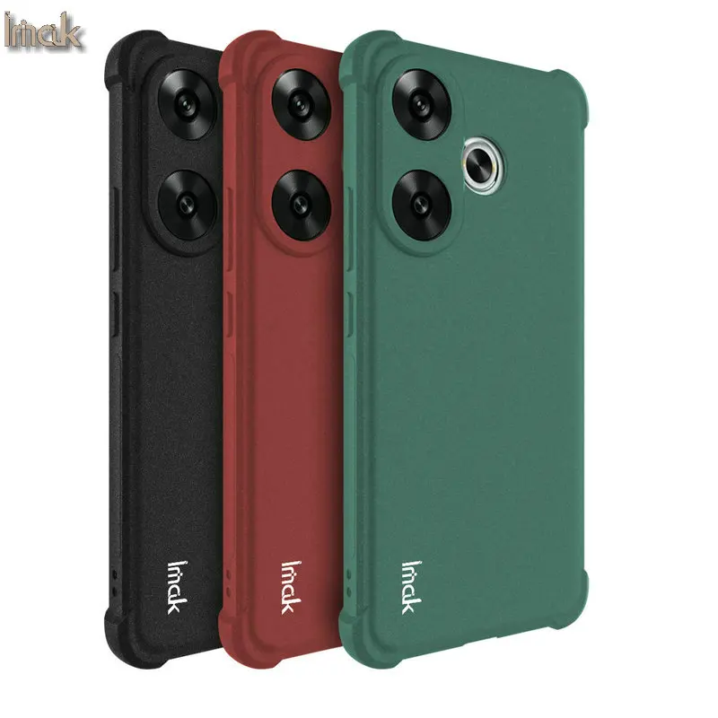 

Чехол POCO F6 5G F 6 IMAK ударопрочный прозрачный тонкий мягкий силиконовый чехол из ТПУ Для Xiaomi POCO F6 5G Phone Funda Cases