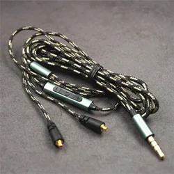Super High Quality 3.5 To MMCX Headphone Cable Low Price With Good Guality Thick Nylon Cable Durability Thick Core For Shure