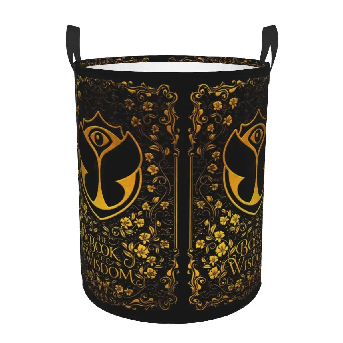 Tomorrowland Logo Laundry Basket Collapsible Music Festival Toy Clothes Hamper Storage Bin for Kids Nursery