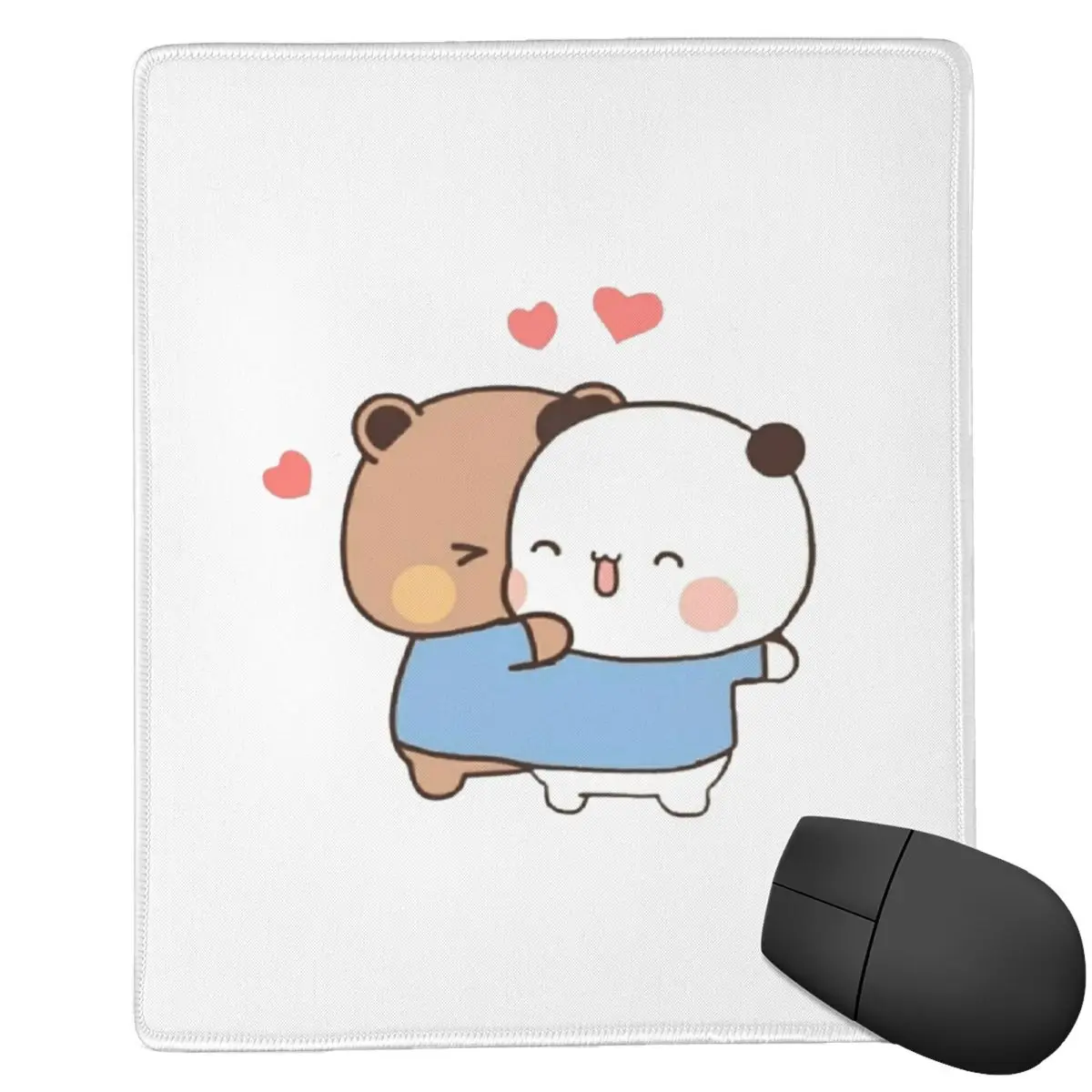 

Bear And Panda Bubu Dudu Balloon 7x9 in 22x18 cm Mouse Pad Computer Keyboard Mouse Mat Gaming PC Laptop Desk Mat