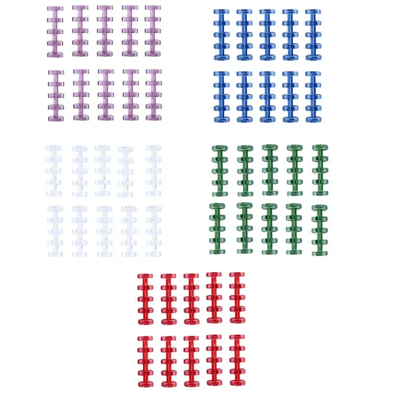 10/50Pcs Snap Split Binder Rings for Stationery