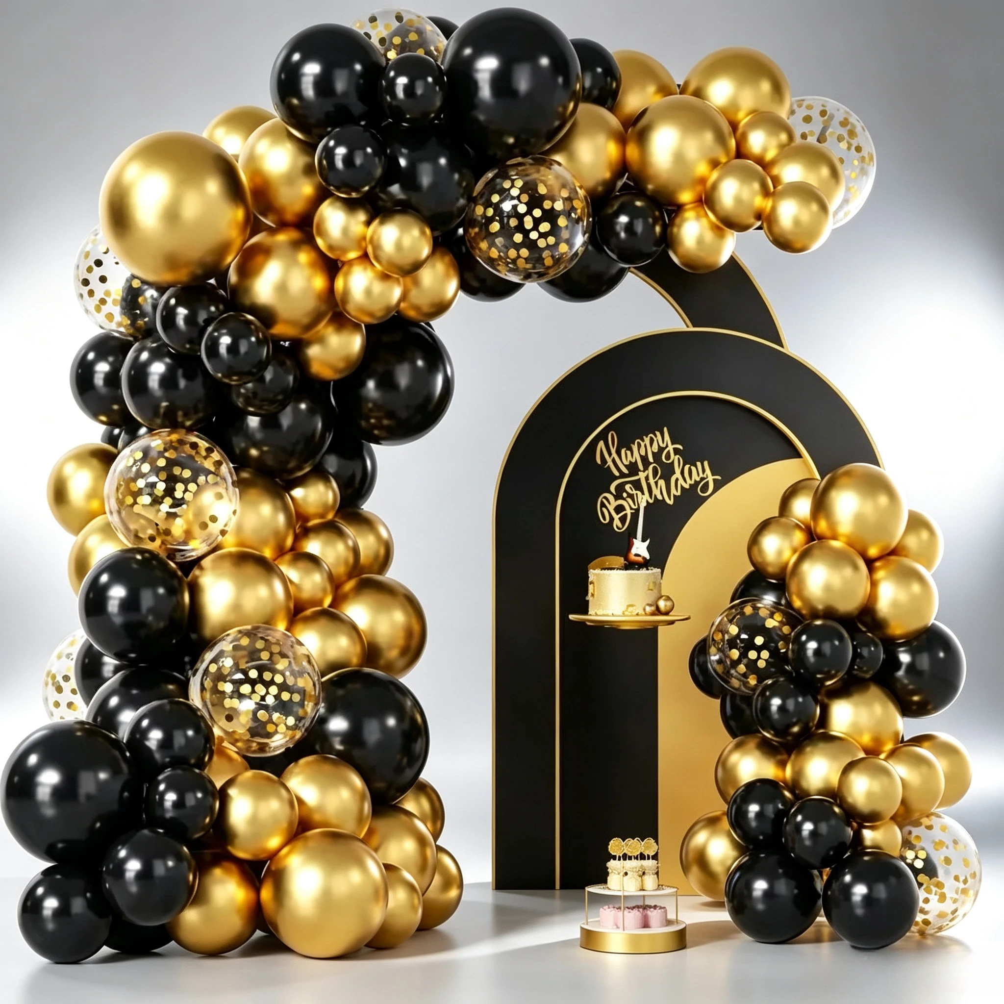107 قطعة من البالونات اللاتكس - مراجعة Party Banner Gold وسعره