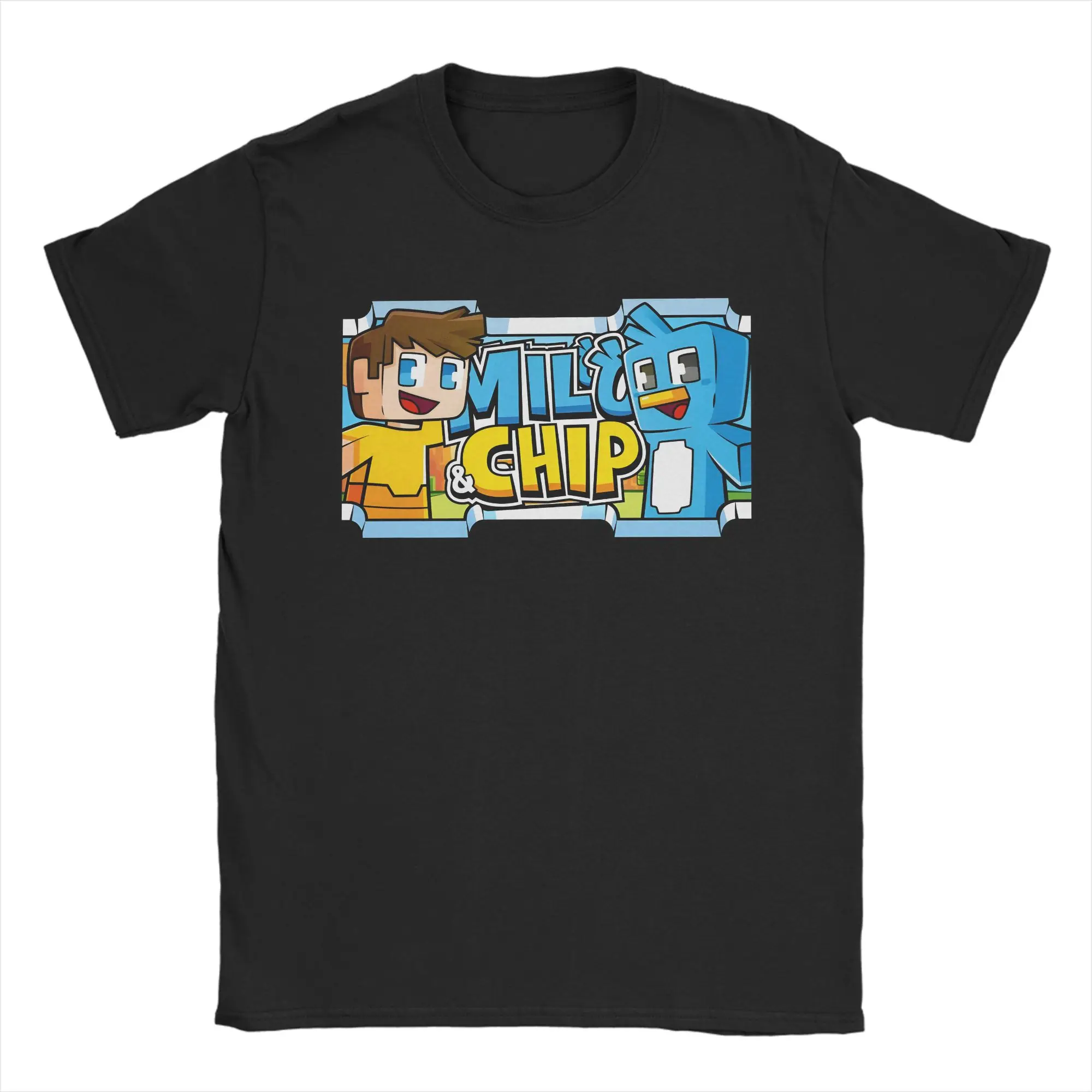 Streetwear T-Shirt Beach Milo And Chip Popular T Shirts  100 Cotton Tee Shirt for Adult Y2K Classic Short Sleeve Tees