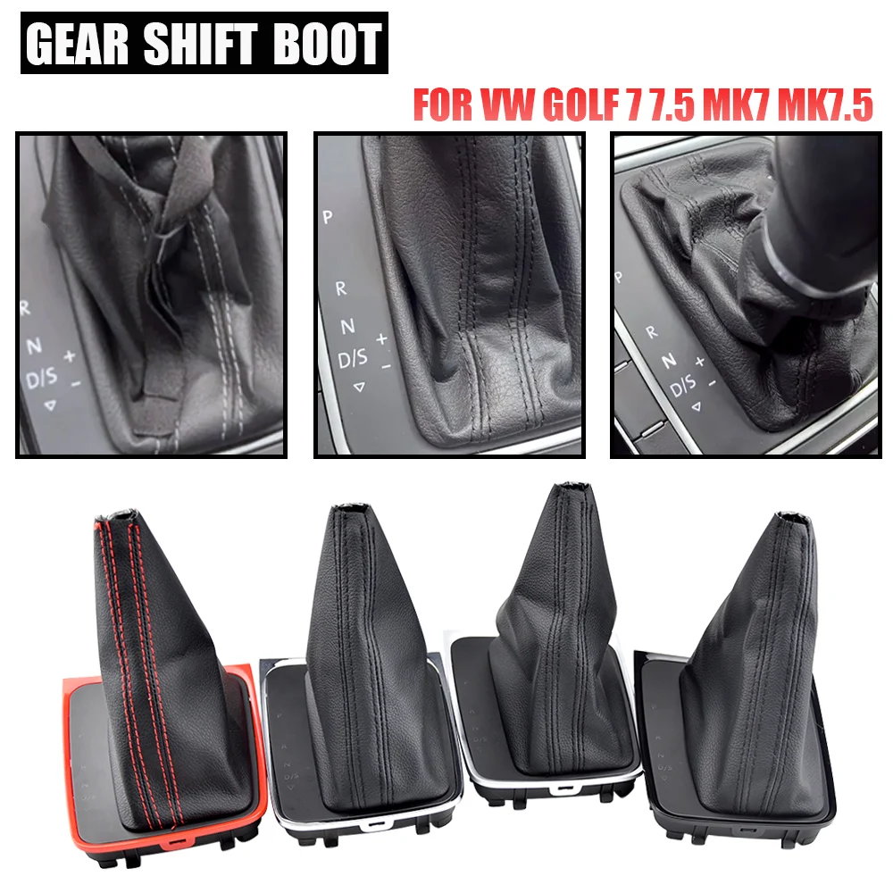 Left Hand Drive Automatic Dsg Gear Shift Knob Lever Frame Bracket Shift Handball Leather Boot For Vw Golf 7 7.5 MK7 MK7.5 3
