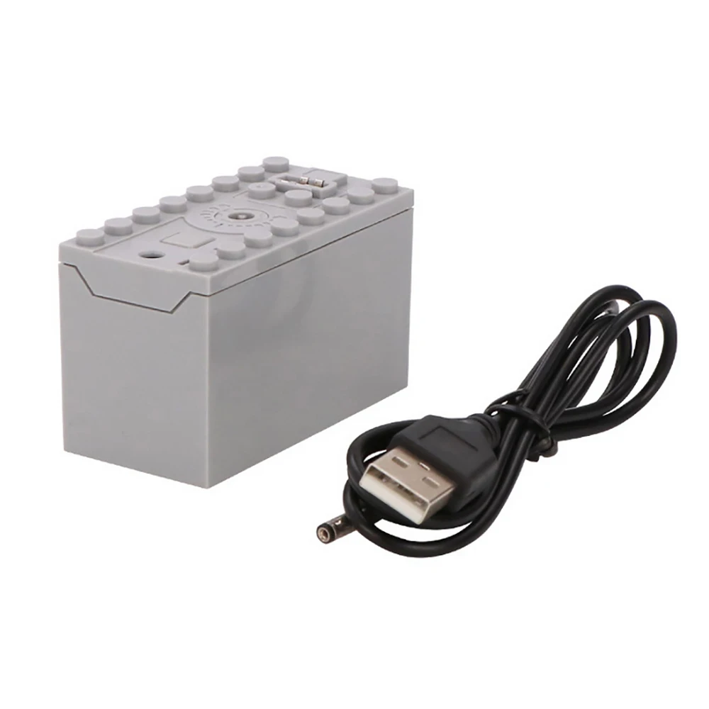 MOC-Boîtier de batterie au lithium aste pour blocs de construction, outil de mise sous tension multifonction, moteur de train de voiture, contrôle