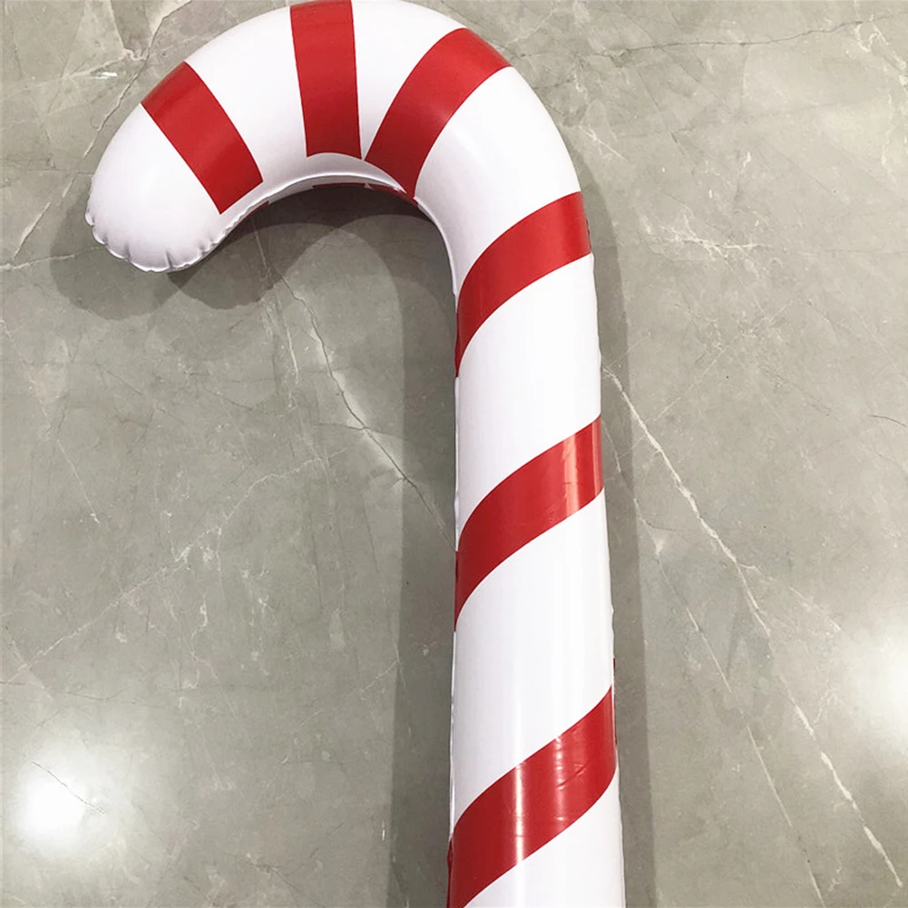 Ballons gonflables en bâton de canne à bonbons de noël, 90cm, 1 à 40 pièces, décor d'extérieur pour fournitures de décoration de noël 2023