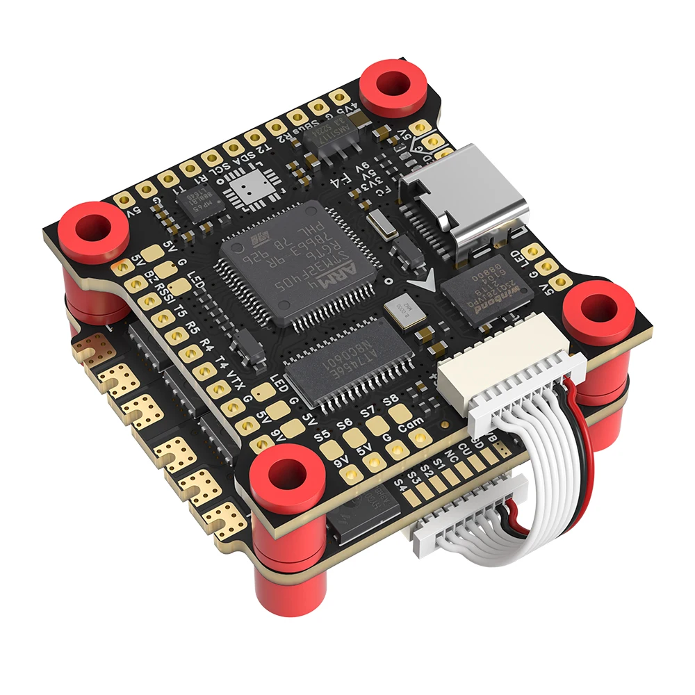 

F405 Flight Controller & BLHeli_S 50A/55A/60A 4in1 ESC Stack, 3-6S FPV Combo, STM32F405 FC,For RC FPV Racing Drones