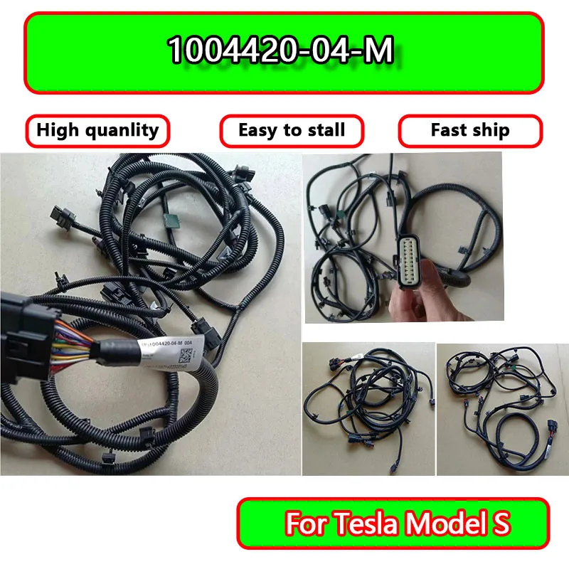 

6-Radar Interface Front Bumper Harness 1004420-04-M For Tesla Model S Automotive Spare Parts Bumper Radar Connection Line For