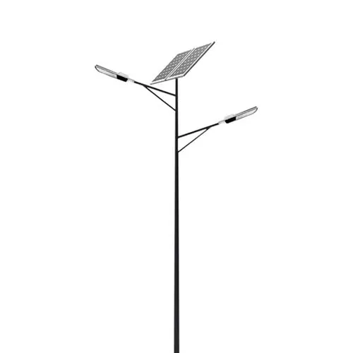 Double Arm Integrated Solar Lamp for Highways Roads 50 W 60 80 Watts LED Solar Street Light Pole Outdoor Waterproof IP65