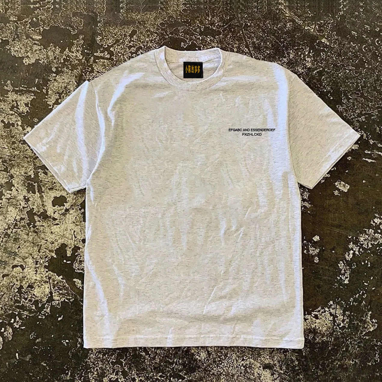 Pure Cotton 3A260g Loose Fit Short Sleeve T-Shirt Unisex American Retro Style Breathable Summer Fashion round Neck Top