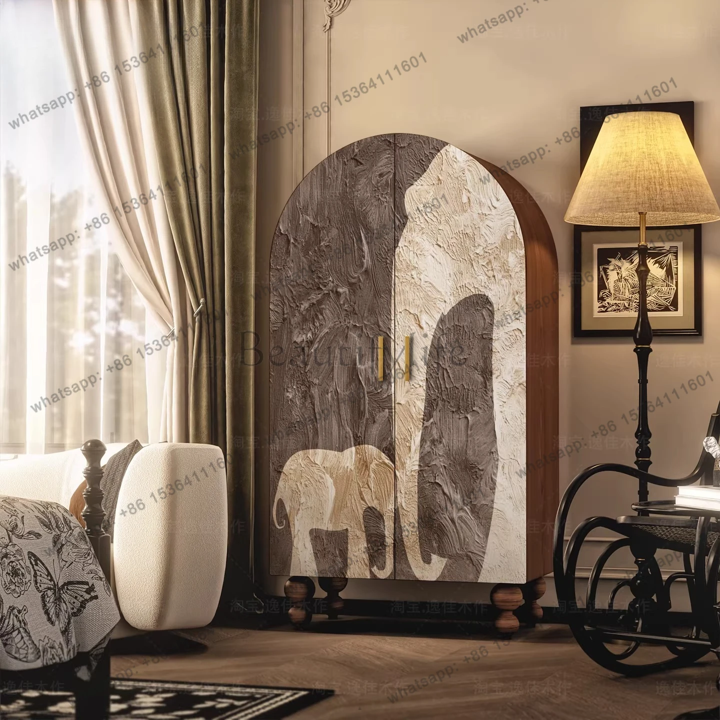 

Современный простой шкаф для спальни от двери до двери, шкаф из цельного дерева для гостиной, шкаф для хранения для домашнего использования