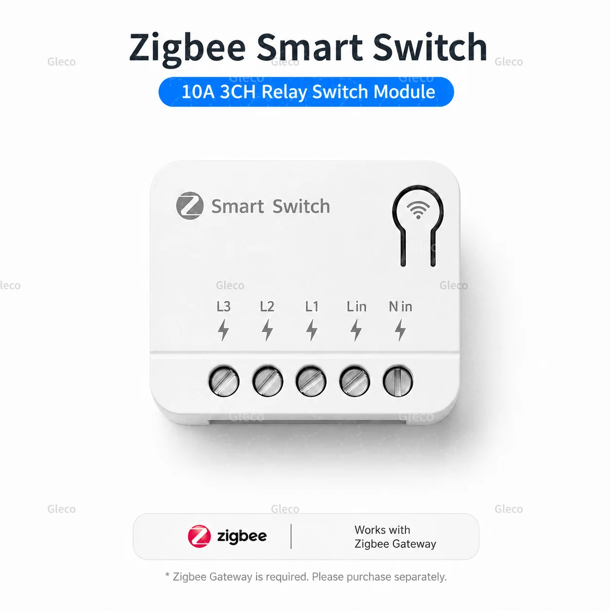Zigbee TUYA 1/2/3Gang Mini Smart Switch Module 10A/16A DIY Relais Schakelaars Breaker Werkt met Alexa Google Home Assistent 2MQTT