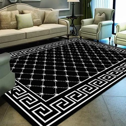 Modern Simple Household Mat soft luxury Carpets for Living Room non-slip Bedroom Luxury Decoration Tapetes Area Rug 120x160cm