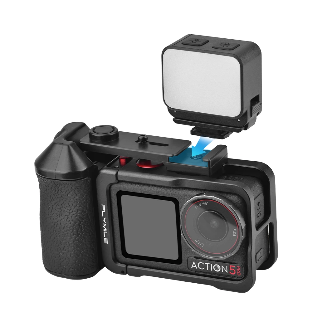 Shutter Grip Handle-Street Photography Essential For DJI ACTION 3/4/5 PRO Action Camera Accessory