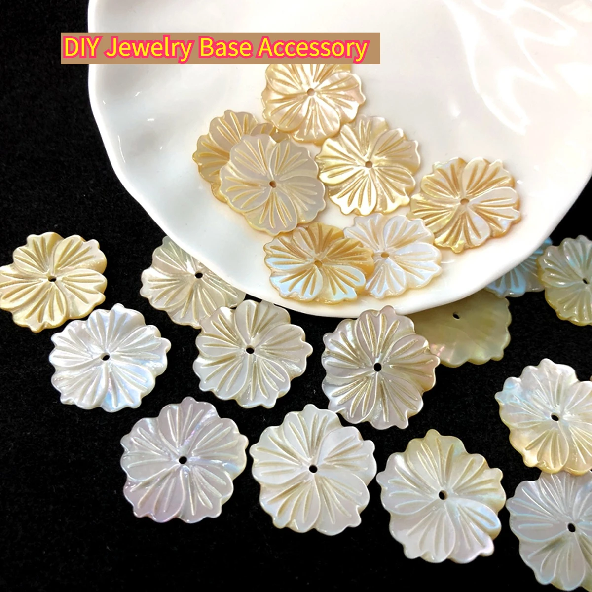 

2Pcs DIY Jewelry Base Accessory White Butterfly Shell Beads Pendant For Jewelry Making DIY Earrings Necklace Tassel Accessory