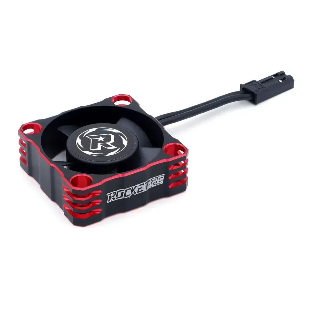 Rocket-RC V3 مروحة تبريد معدنية 30 مللي متر 35 مللي متر 40 مللي متر مروحة بالوعة الحرارة 30000/21000/16000 دورة في الدقيقة JST التوصيل ل 1/10 RC أجزاء السيارات بدون فرش