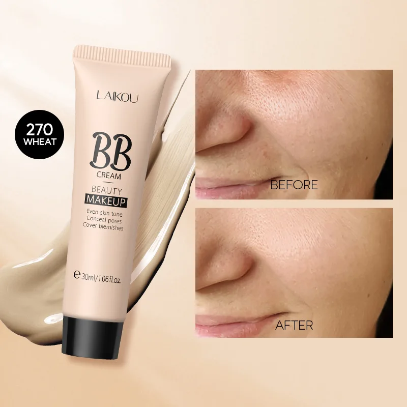 Face Liquid Foundation Moisturizing BB Cream Concealer Oil-control Full Coverage Waterproof Long Lasting Brighten Cosmetics