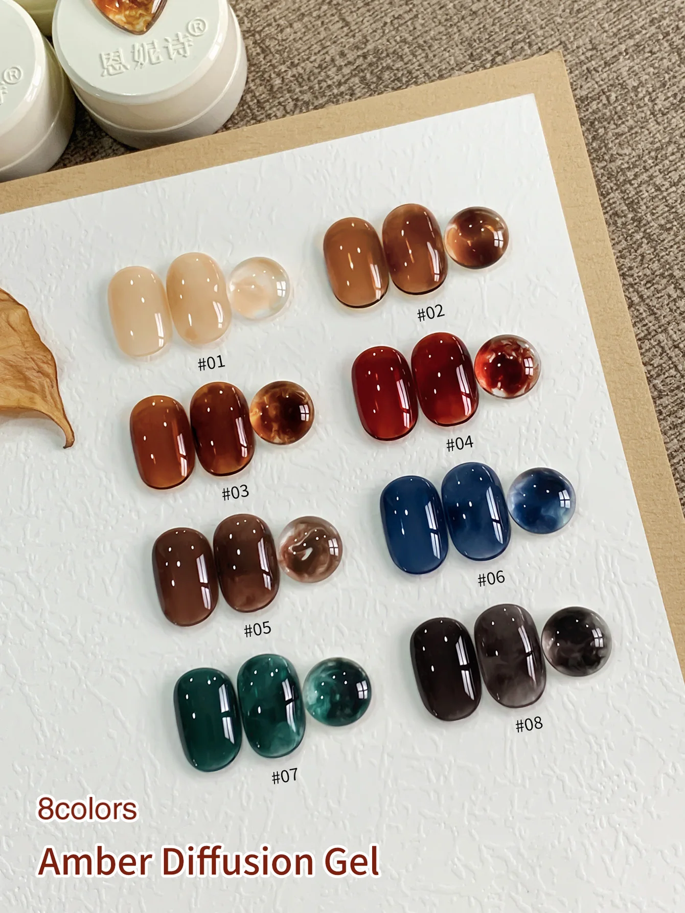 جل مزهر 5 جرام طلاء أظافر LED شفاف بالأشعة فوق البنفسجية لتأثير نشر الرخام والحجر الطبيعي والألوان المائية وطباعة الأزهار #4