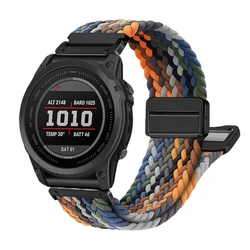 22 26mm Elastic Quick Fit Nylon Strap Enduro 2 Wristband For Garmin Fenix5 5XPlus 6 6XPro 7 7XPro Bracelet Tactix7Pro Watch Band
