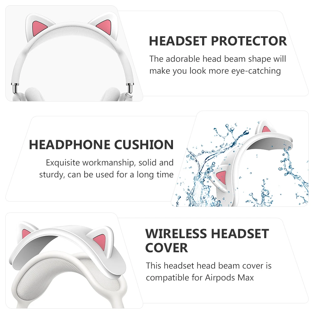 

Wireless Headphone Cover for Silicone Headband Earphone Pad Dustproof Bumper Compatible Headset Beam Protector