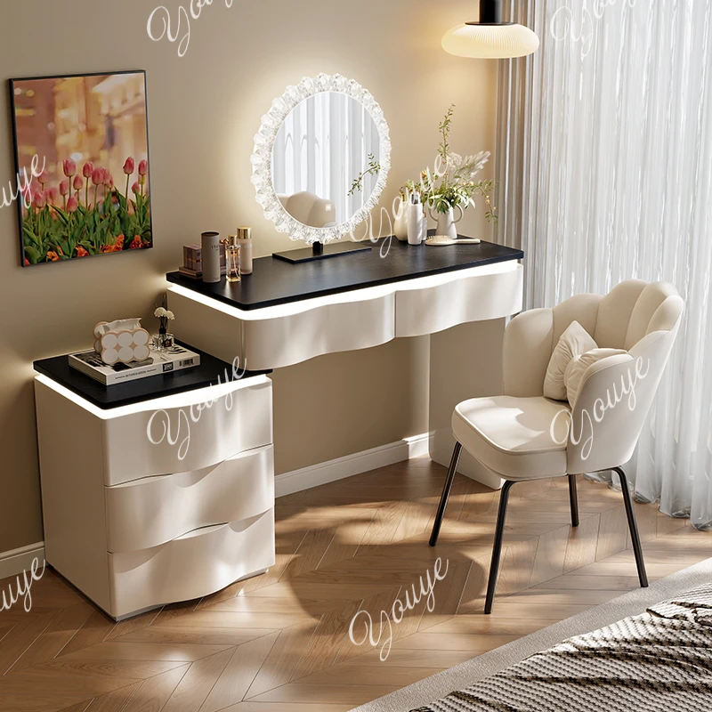 

Large Modern Nordic Vanity Table White Aesthetic Beauty Luxury Salon Dresser Bedroom Living Room Mesa Tocador Home Furniture